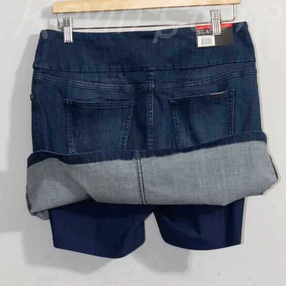 3 skorts size :L , Brand: S.C. & Co. Ladies' Denim , White, Blue , Black - Picture 13 of 14
